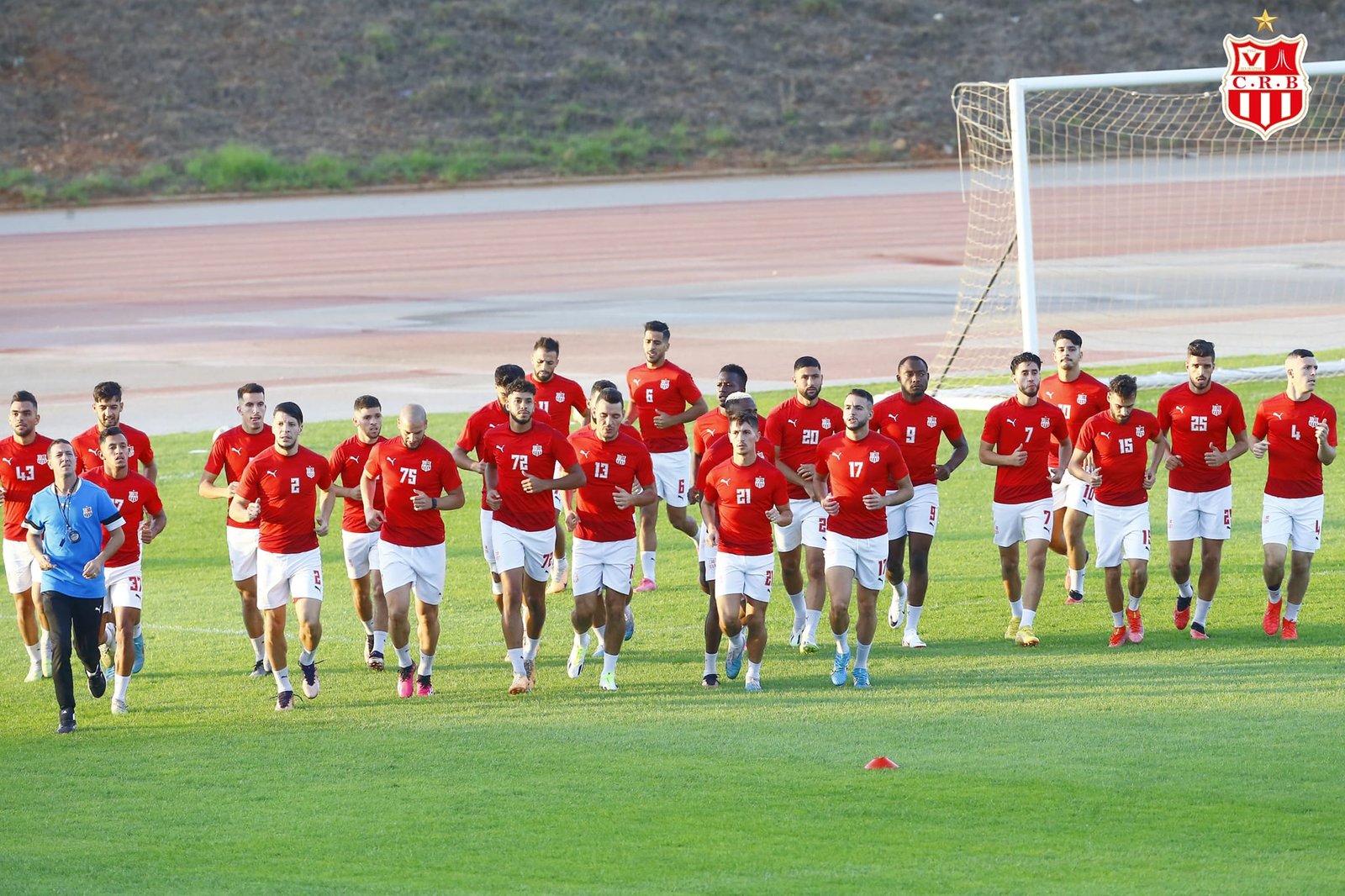 Chabab Riadhi Belouizdad in Algeria training ahead of Bo Rangers tie on Saturday