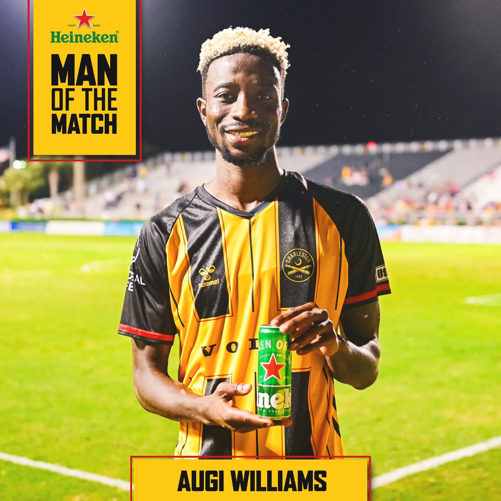 A goal and Heineken Man of the Match honors for Augi Williams