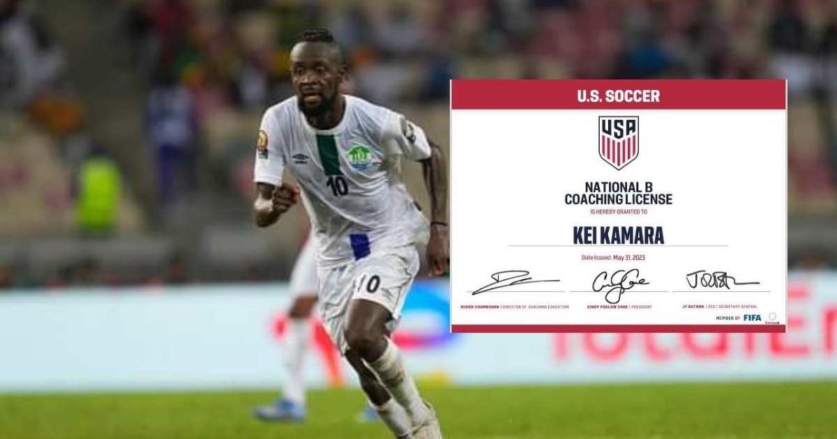 A great eye-opener to football: Kei Kamara after his USA B License