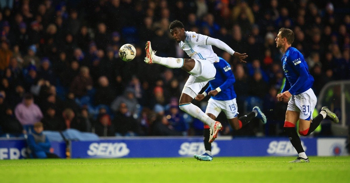 Amadou Bakayoko nets fifth of the season in Dundee's defeat at Ibrox