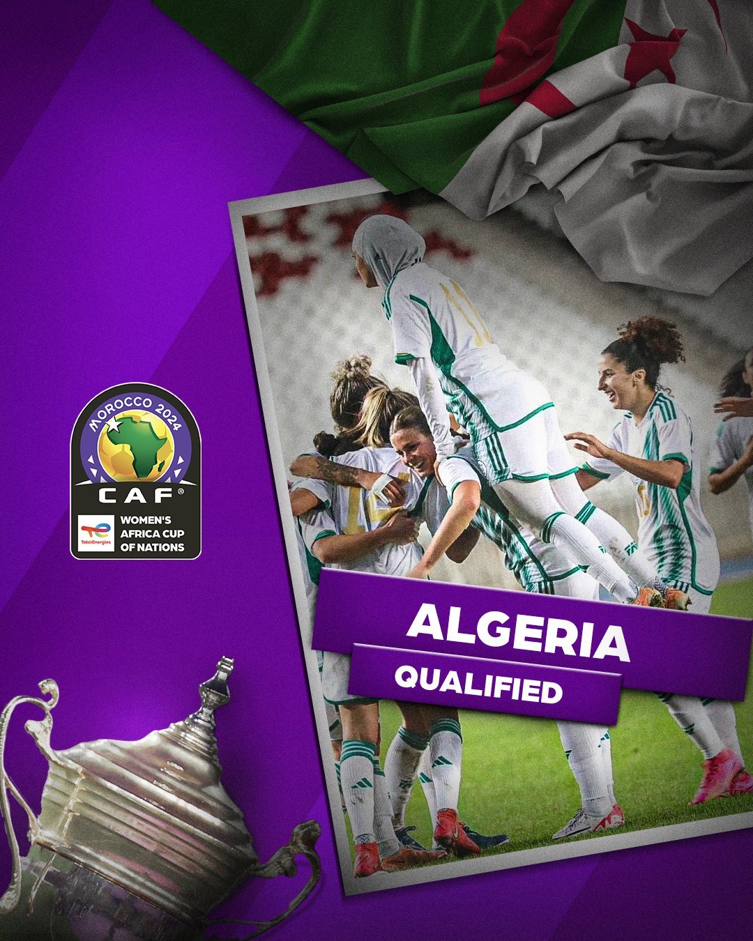 Ines Boutaleb scored as Algeria sealed a 6-1 aggregate two-legged victory and booked a place in Morocco next year.