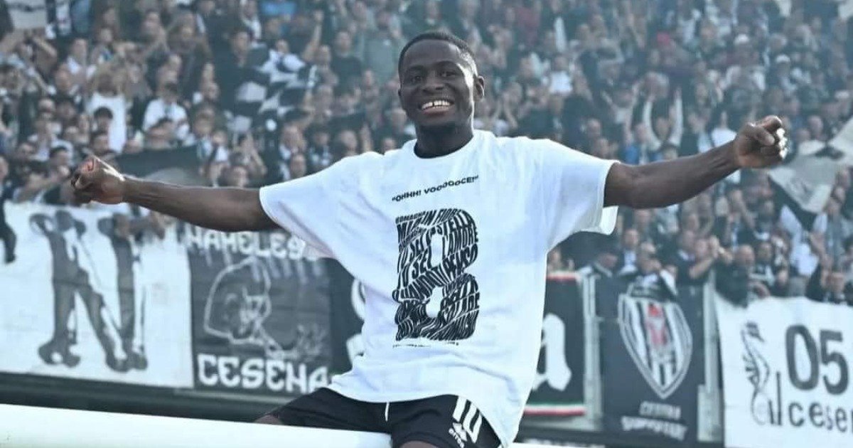 Augustus Kargbo's Cesena was promoted to Serie B