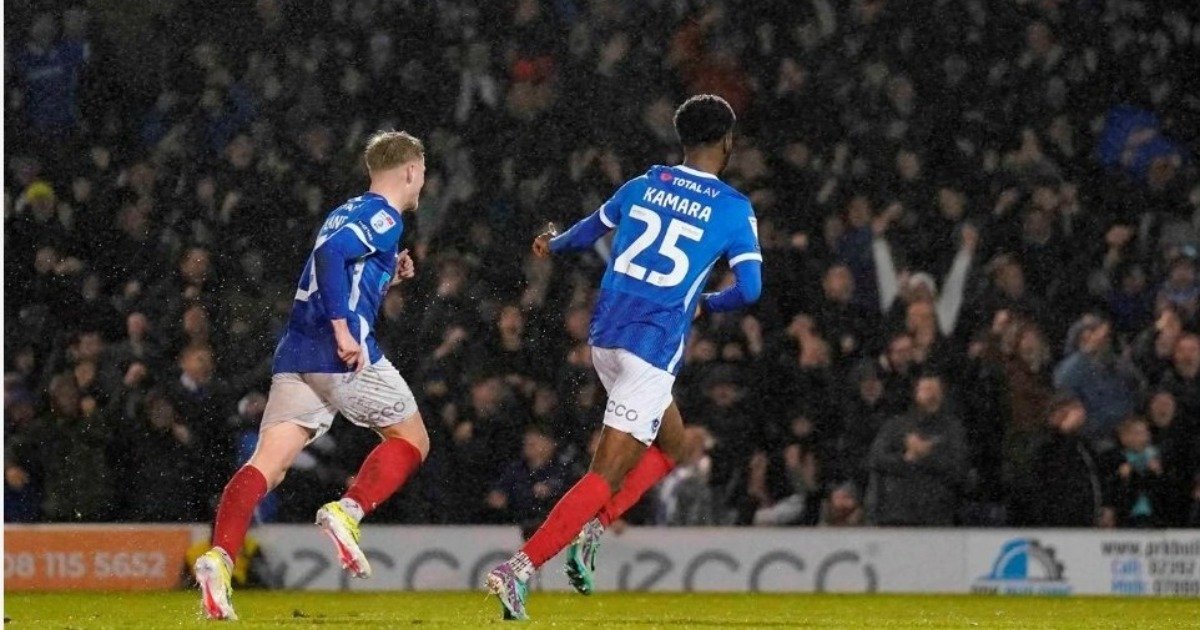 Abu Kamara nets as Portsmouth & Derby shared top-table spoils