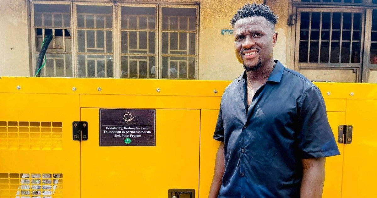 Rodney Strasser donates generator to help solve electricity issues