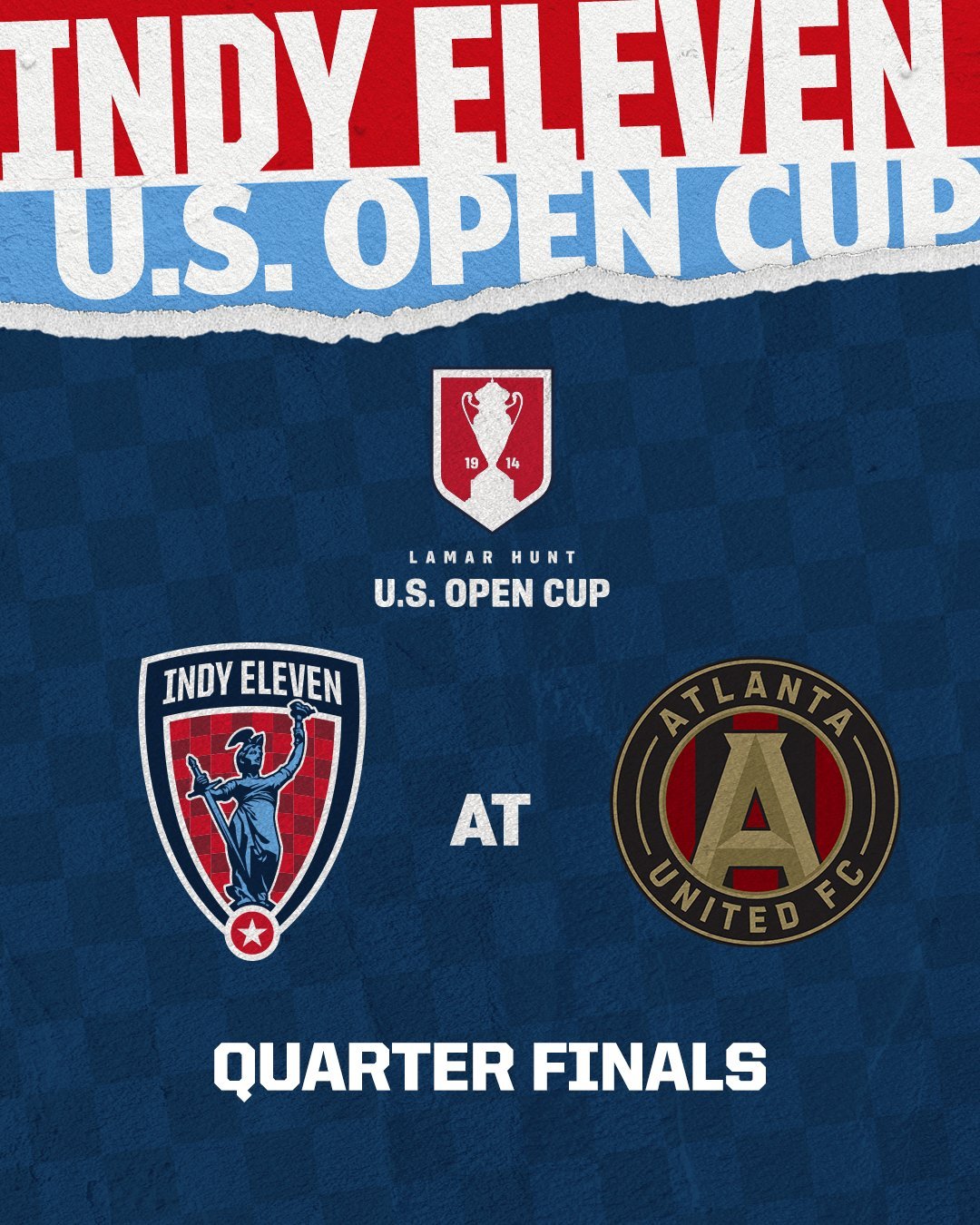 Indy Eleven will play against Atlanta United (MLS) on July 9 or 10 in the Quarterfinals on the road.