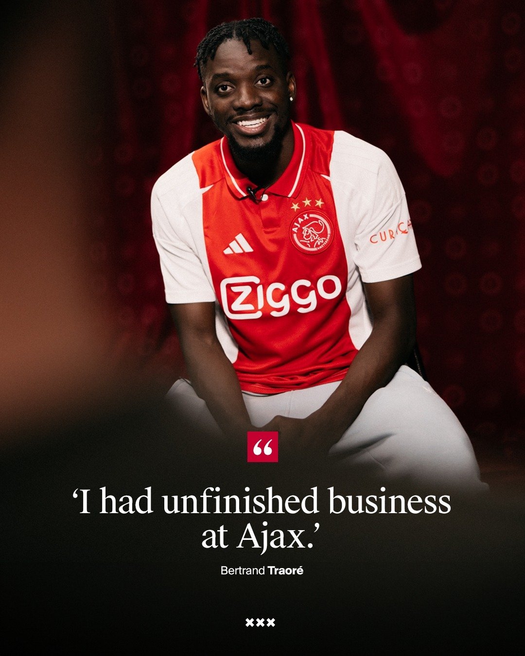 Traoré played for Ajax on loan in the 2016/17 season and reached the UEFA Europa League final.