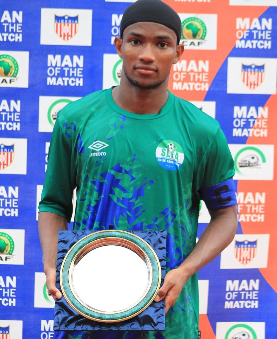 The National U-20 Skipper, Sallieu Bah, was awarded Man of the Match for exceptional performance.