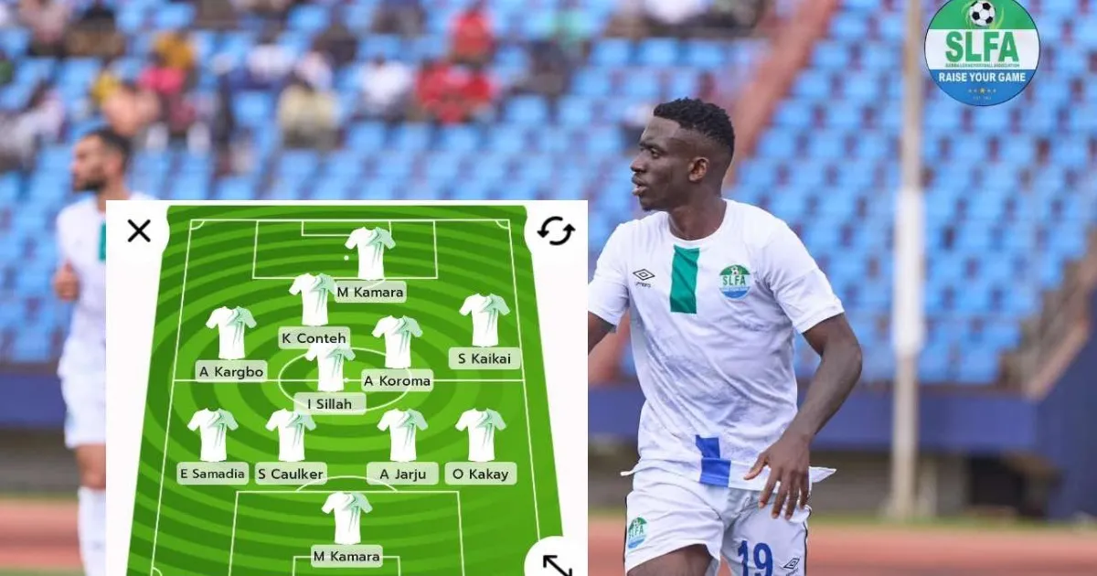 Four changes to Sierra Leone Starting XI for Zambia