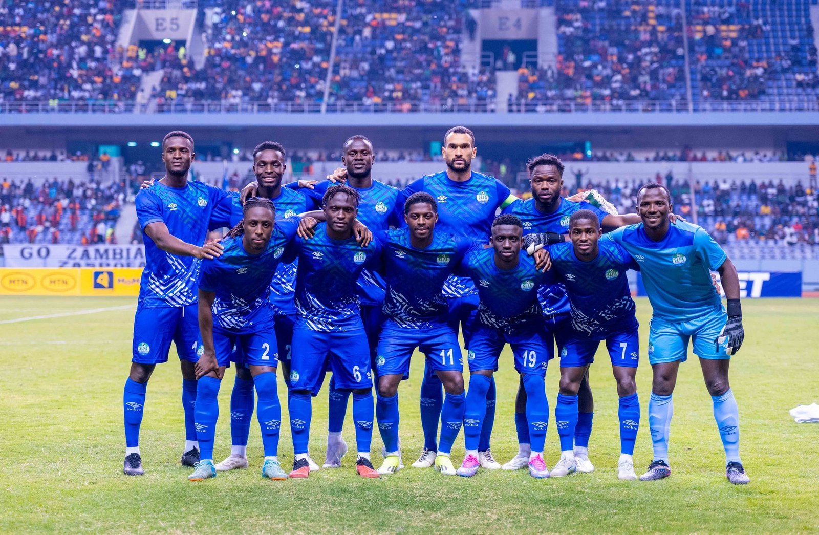 Sierra Leone suffered first defeat win in the African Cup of Nations Group G match day two, defeating Sierra Leone 3-2 at the Levy Mwanawasa Stadium.