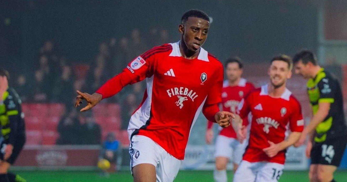 Sierra Leone's Tyrese Fornah nets first Salford's goal