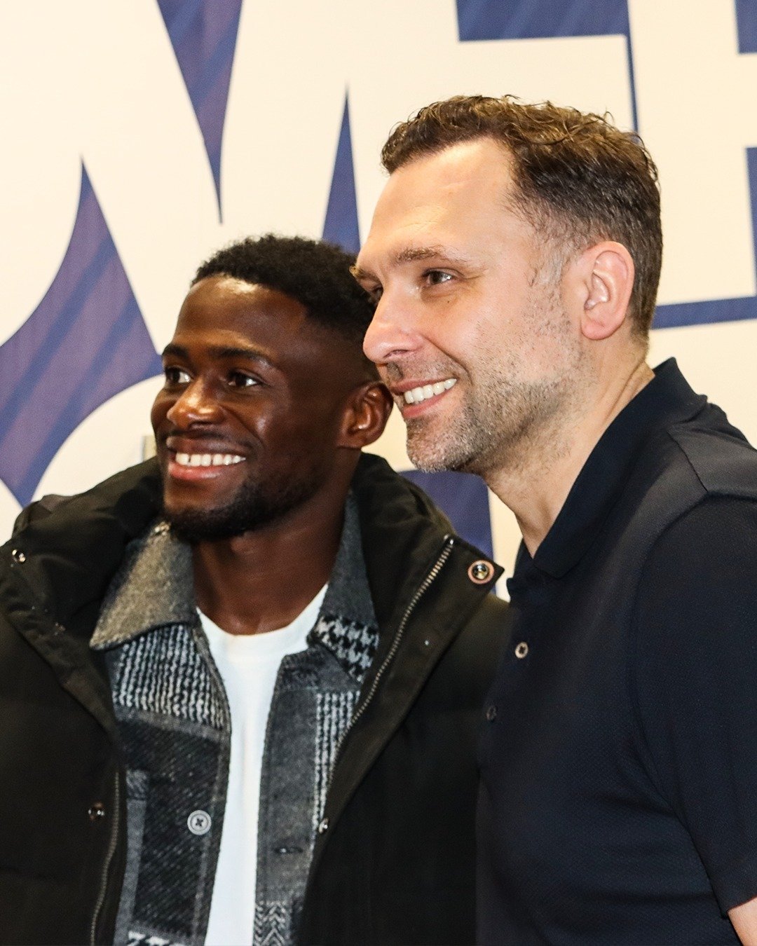 Blackburn manager John Eustace and new acquisition Augustus Kargbo, who he believes can make a big impact for Rovers.