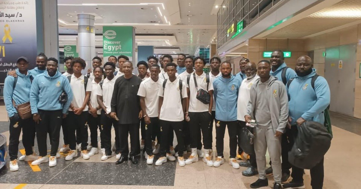 Ghana touch down in Cairo for the U20 Cup of Nations