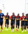 Gambia at work for Equatorial Guinea and Uganda friendlies