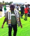 Kailahun Town Chief pours libation to begin Dr Saffa Abdulai's artificial turf distribution