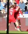 Alex Bangura scores in Middlesbrough's draw at Swansea