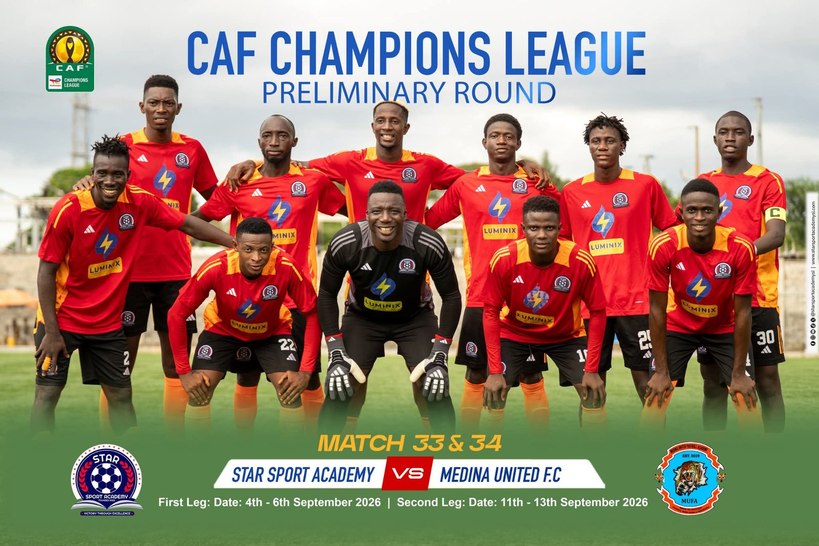 Star Sport Academy Set for Historic CAF Champions League Debut