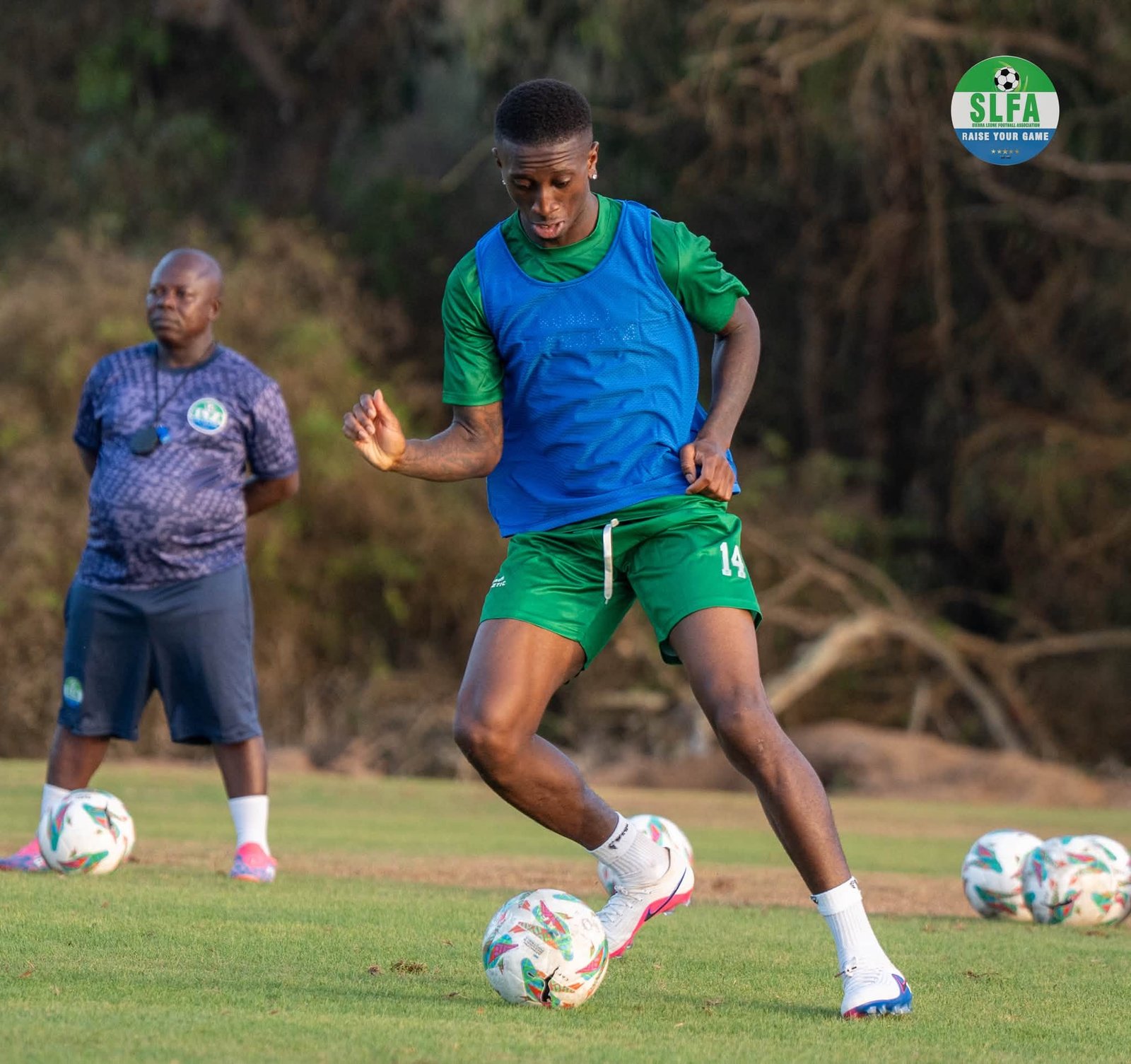 Northampton Town's Tyrese Fornah in training action!